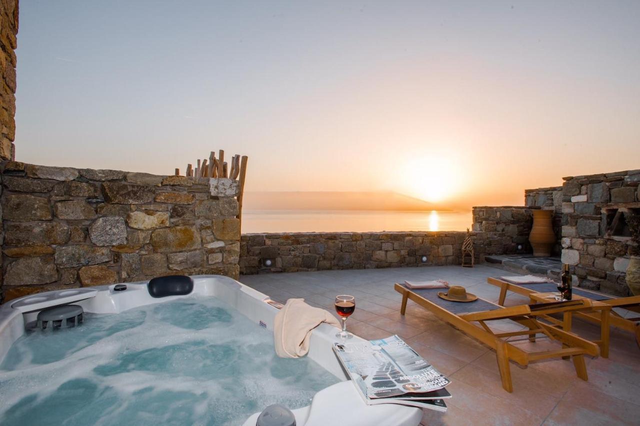 Apartamento Gorgeous Studio In Cycladic Architecture Overlooking The Aegean Houlakia  Exterior foto